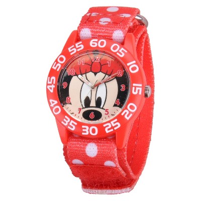 Kid's Disney Minnie Watch - Red