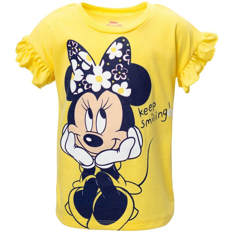 Disney Minnie Mouse T-Shirt and Shorts Outfit Set Infant to Little Kid, 3 of 8