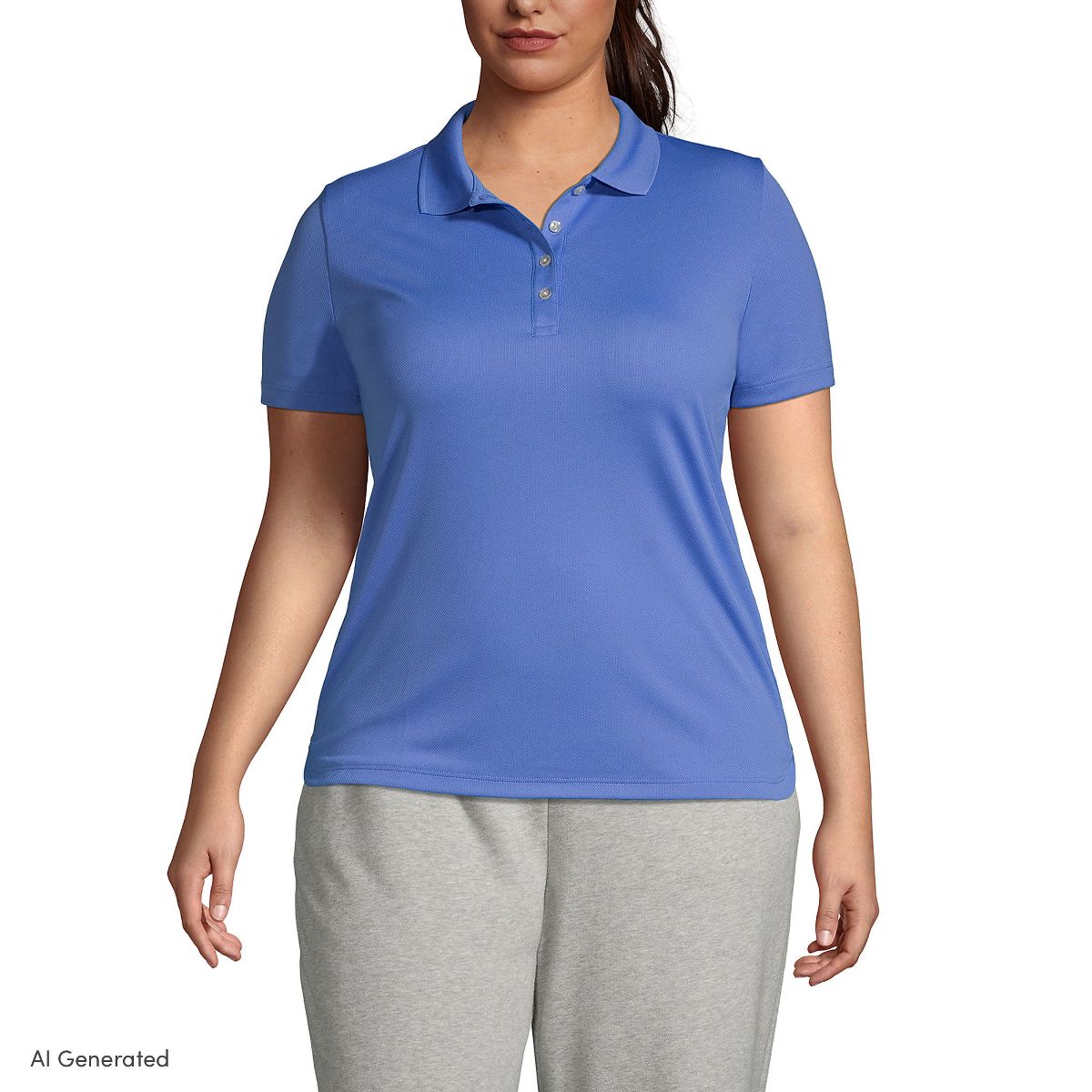 Lands' End Women's Flagship Performance Short Sleeve Polo Shirt - thumbnail 7