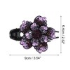 Unique Bargains Women's Grace Three-tooth Hairpin 3.54"x2.52"x1.97" Light Purple 1 Pc - 4 of 4