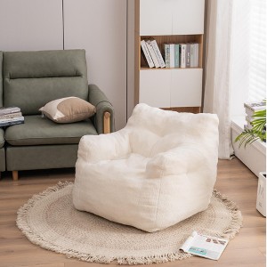 KWPZQEB Bean Bag Chair for Adults & Kids, Teddy Fabric Bean Bag Sofa with Filler, Lazy Floor Sofa for Gaming, Reading - 1 of 4