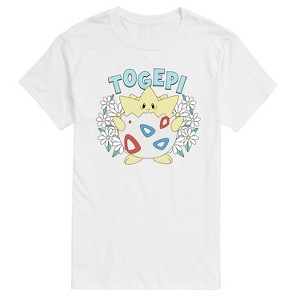 Men's - Pokémon - Floral Togepi Short Sleeve Graphic T-Shirt - 1 of 4