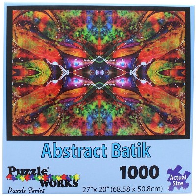 PuzzleWorks 1000 Piece Jigsaw Puzzle | Abstract Batik