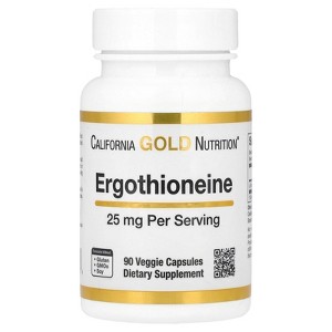California Gold Nutrition Ergothioneine, 25 mg, 90 Veggie Capsules - 1 of 4