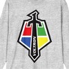 Voltron Sword Crew Neck Long Sleeve Athletic Heather Unisex Adult Tee - 2 of 2