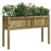 vidaXL Garden Planters 2 pcs with Legs Impregnated Wood Pine - 3 of 4