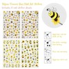 Wrapables Colorful Self Adhesive Nail Art Decal Stickers (Set of 4), Yellow Flowers and Bees - 2 of 4