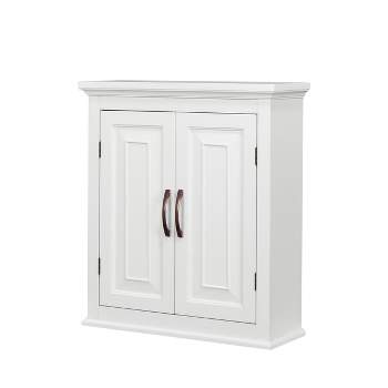 Teamson Home St. James Removable Wall Cabinet 2 Doors with White Finish