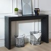 Indoor Entry Console Table,Modern Console Table With Ribbed Design,Wood Console Table,Modern Hallway Table-Cuddlewood - 3 of 4