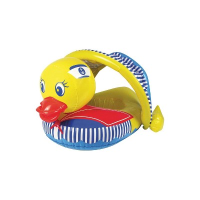 Poolmaster Swimming Pool Duck Baby Rider with Sun Protection