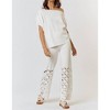 Women's CUT OUT DETAIL SWEATER PANT - lalavon - 4 of 4