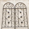NicBex 2 Pack Garden Trellis 86.7"X19.7" Tomato Trellis, Rust-Proof Plant Climbing Support Suitable for Garden, Brown - 2 of 4