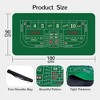 70" x 35" Portable Craps Tabletop Layout Mat with Carrying Bag, Non-Slip Craps Dice Game Layout Table Top Cover for Friends Parties Entertainment - 4 of 4
