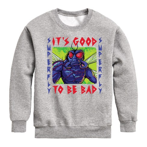 Boys' - Teenage Mutant Ninja Turtles Mutant Mayhem - Superfly Good To Be Bad Graphic Long Sleeve Fleece Sweatshirt - image 1 of 4