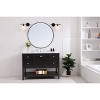 Elegant Lighting Gene 1 light Chrome and Frosted white glass right Wall sconce - 3 of 4