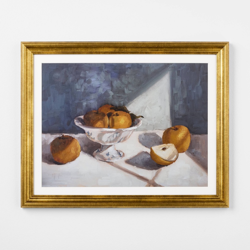 Photos - Wallpaper 20"x16" Fruit Still Life Framed Wall Art - Threshold™ designed with Studio