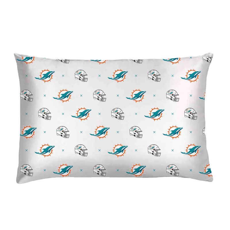 NFL Miami Dolphins Small X Twin Sheet Set - 3pc, 3 of 4