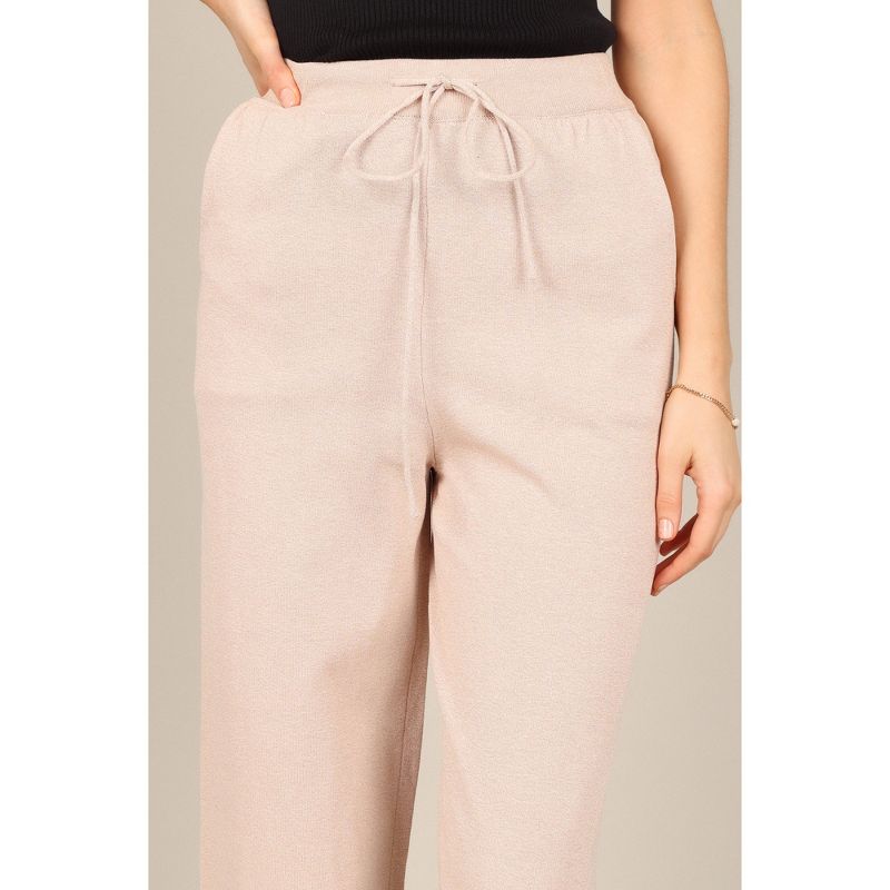 Petal and Pup Womens Penelope Knitted Wide Leg Lounge Pants, 4 of 9