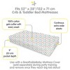 BreathableBaby Cotton Percale Fitted Sheet, For 52" x 28" Crib & Toddler Bed Mattress, Dinosaurs (2-Pack) - 3 of 4