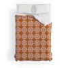 Retro Jumbo Daisy Schatzi Brown Duvet Cover Set Orange/White - Deny Designs - 2 of 4