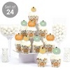 Big Dot of Happiness Little Pumpkin - Cupcake Decoration - Fall Birthday Party or Baby Shower Cupcake Wrappers and Treat Picks Kit - Set of 24 - 2 of 4