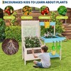 Mud Kitchen for Kids Outdoor Toy with Planter Box, Wooden Play Kitchen Pretend Play Set , Suitable for Kids Toddlers Over 3 Years Old - 3 of 4