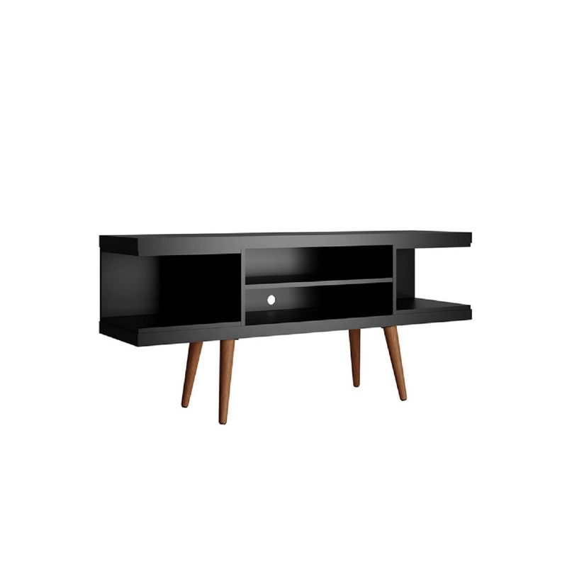 Utopia Splayed Wooden Legs and 4 Shelves TV Stand for TVs up to 50" - Manhattan Comfort, 5 of 8