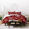 Iveta Abolina Silent Night Red Duvet Cover + Pillow Sham(s) - Deny Designs - 4 of 4