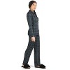 Memoi 2 Piece Women's Plaid Cotton-Blend Notch-Collar Button-Down Pajama Set In a Bag - 2 of 4