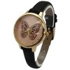 Olivia Pratt Thin Faux Leather Butterfly Face Women Watch - 2 of 3