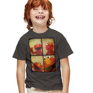 Boys' Short Sleeve Sesame Street Photo Booth Elmo T-Shirt - 1 of 4
