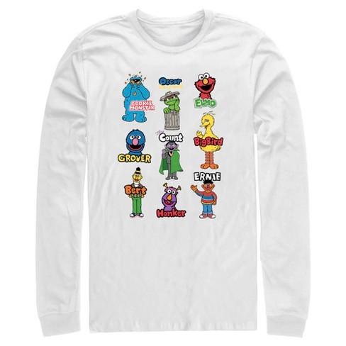 Men's Sesame Street Character Introductions Long Sleeve Shirt - image 1 of 4