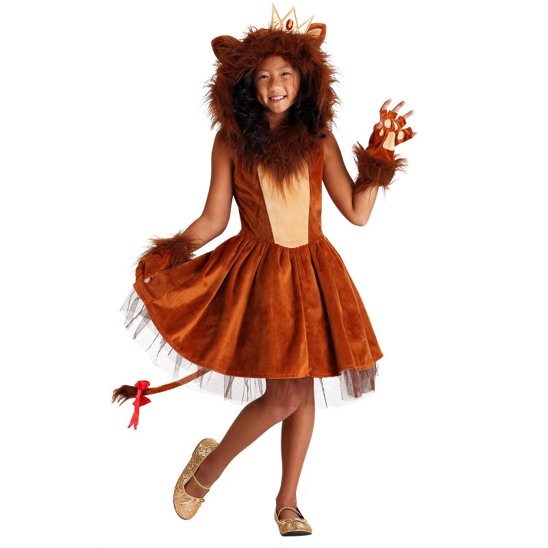 HalloweenCostumes.com Girls A-ROAR-able Lion Costume, 1 of 4