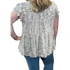 Women's Abstract Ruffle Sleeve Top - Jodifl - 2 of 3