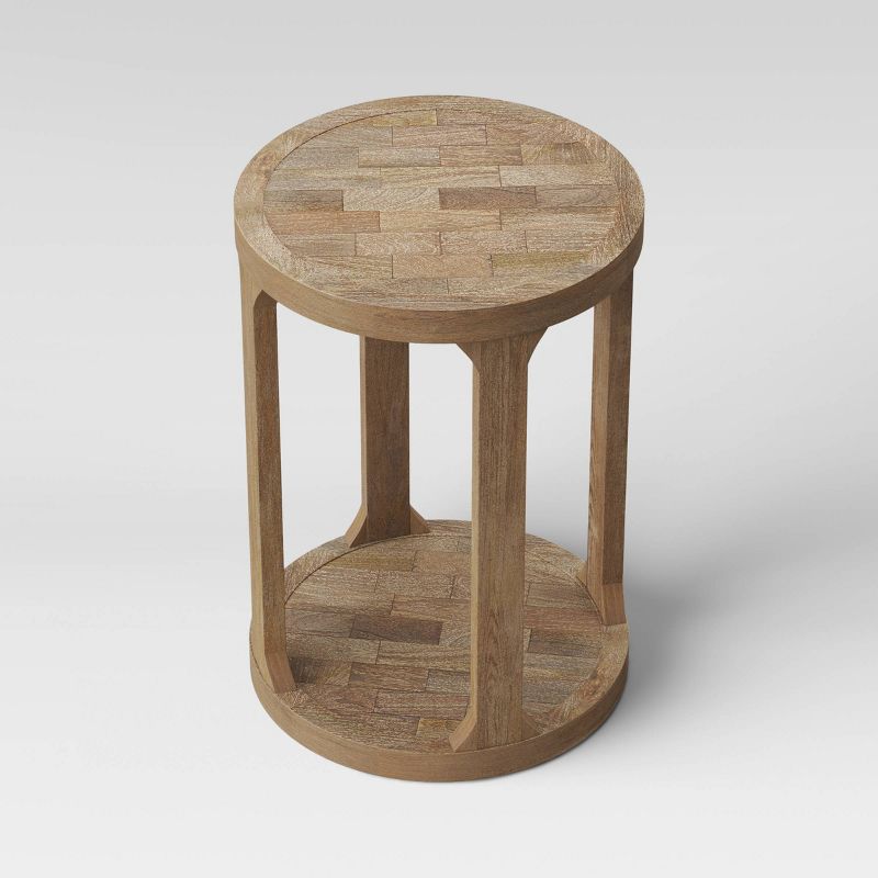 Castalia Round Accent Table Natural Wood - Threshold&#8482;, 4 of 12