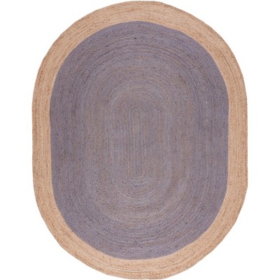 Oval 5' X 7' Bold Stripe Braided Jute Area Rug Black/tan/cream - Hearth &  Hand™ With Magnolia : Target