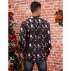 WhizMax Men's Christmas Hawaiian Shirts Button Down Ugly X-Mas Christmas Vacation Long Sleeve Shirts - 3 of 4