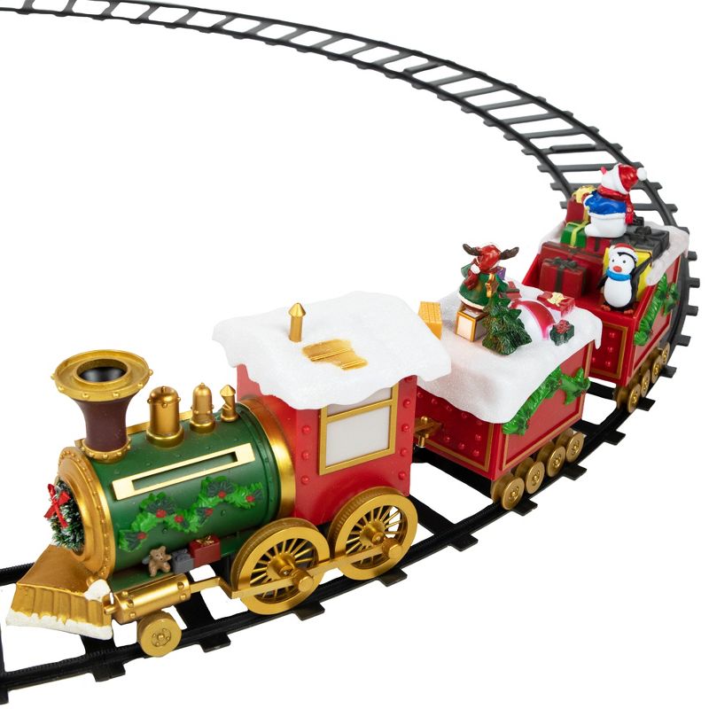 Northlight 16-Piece LED Lighted Musical and Animated Christmas Village Train, 5 of 9