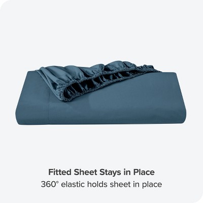 Twin XL Bering Sea Organic Cotton Percale Fitted Sheet