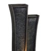 NAYSAYE Fountain Polyresin Tower Design with Cascading Water for Garden Patio Indoor Outdoor, Gray, 10.5"*41"*25" - 3 of 4