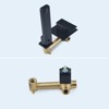 Yukimo Wall Mount Matte Black Single Handle Bathroom Sink Faucet Solid Brass - 4 of 4