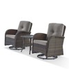 Gymojoy Outdoor Patio Wicker Swivel Chair Glider Chair Table with Removable Cushions - 3 of 4