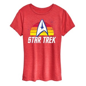 Women's - Star Trek - Sunset Logo Short Sleeve Graphic T-Shirt - 1 of 4