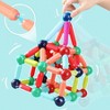 Magnetic Building Blocks, STEM Toys, Large Magnetic Sticks Balls Set 64PCS,open-ended magnetic construction toy - 4 of 4