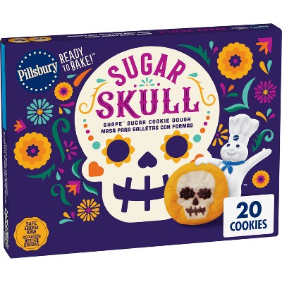 Pillsbury Sugar Skull Shape Cookies Dough - 9.1oz/20ct