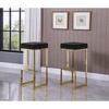Best Master Furniture,Dorrington Modern Velvet Backless Bar Stool (Set of 2) - 2 of 2