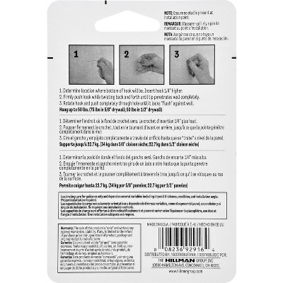 Silver Metal Gorilla Hook Picture Hanger 50 lb Capacity