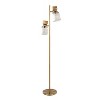 LumiSource Marcel Glam/Art Deco 62" Metal Floor Lamp in Gold Metal/Smokey Glass - 4 of 4