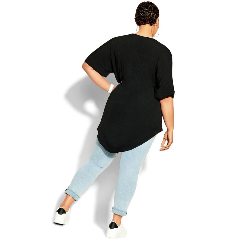 Women's Plus Size Easy Weekend Top - black | CCX, 2 of 4