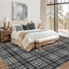 Washable Rug Modern Plaid Rug Non Slip Non Shedding Rug Low Pile Rugs Foldable Indoor Carpet for Living Room Bedroom Study Room Guest Room Playroom - 4 of 4